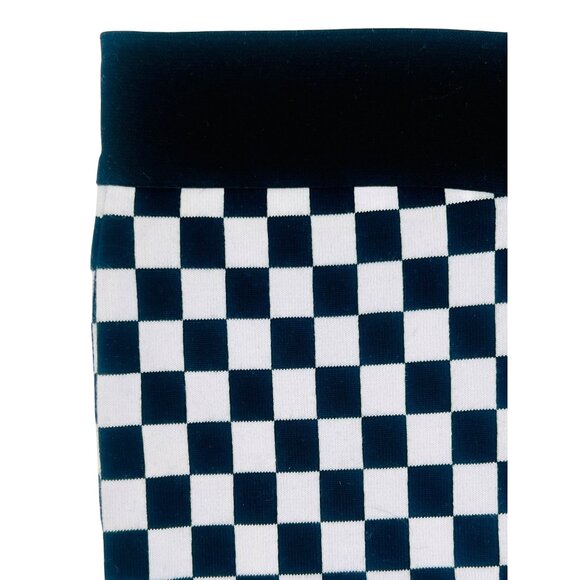 Checkered Black & White Buckle Front Crop Top & Mini Skirt Rave EDM 2 Piece Set - Picture 3 of 16